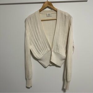 Aritzia Wilfred Cropped Wrap Cardigan